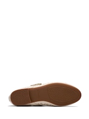 Clarks Cream Leather Fawna Jane Shoes - Image 4 of 6