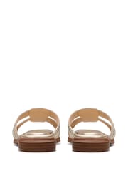Clarks Gold Leather Ariany Mule Sandals - Image 6 of 7