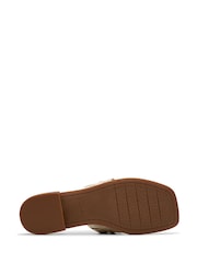 Clarks Gold Leather Ariany Mule Sandals - Image 7 of 7