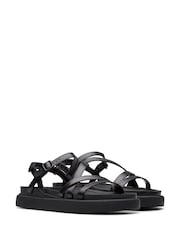 Clarks Black Leather Aristella Rose Sandals - Image 4 of 7