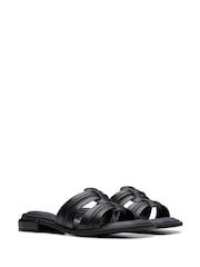 Clarks Black Leather Ariany Mule Sandals - Image 4 of 7