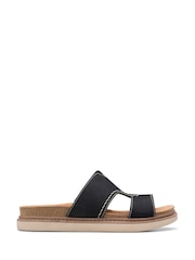 Clarks Black Leather Arwell Walk Sandals - Image 1 of 7