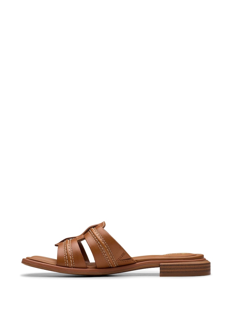 Marrón - Sandalias tipo chinela de cuero Ariany de Clarks - Imagen 2 de 7 Marrón - Sandalias tipo chinela de cuero Ariany de Clarks - Imagen 2 de 7