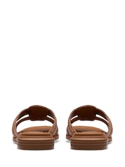 Clarks Brown Leather Ariany Mule Sandals - Image 6 of 7