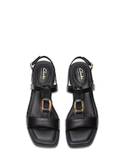 Clarks Black Leather Ariany Sling Sandals - Image 5 of 7