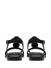 Clarks Black Leather Ariany Sling Sandals - Image 6 of 7