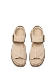 Clarks Ecru Suede Evamar Wish Sandals - Bild 5 von 7