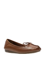 Clarks Brown Leather Freckle Ice Shoes - Image 3 of 7