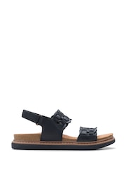 Clarks Black Arwell Glide Sandals - Image 1 of 7