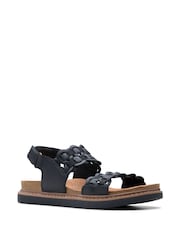 Clarks Black Arwell Glide Sandals - Image 3 of 7