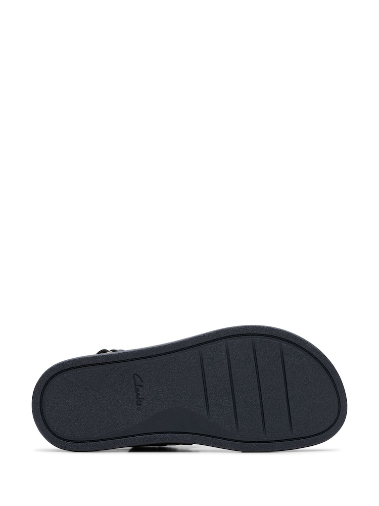 Clarks Black Arwell Glide Sandals - Image 7 of 7