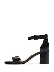 Clarks Black Leather Ezoria Mae Sandals - Image 2 of 7