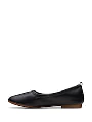 Clarks Black Wide Fit (E) Leather Fawna Soft Shoes - Image 2 of 7