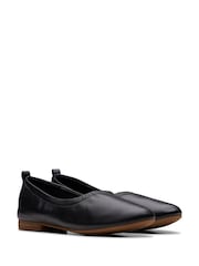 Clarks Black Wide Fit (E) Leather Fawna Soft Shoes - Image 3 of 7