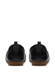 Clarks Black Wide Fit (E) Leather Fawna Soft Shoes - Image 6 of 7