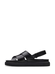 Clarks Black Leather Aristella Sun Sandals - Image 2 of 7