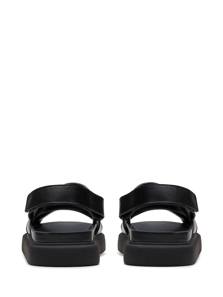 Clarks Black Leather Aristella Sun Sandals - Image 6 of 7