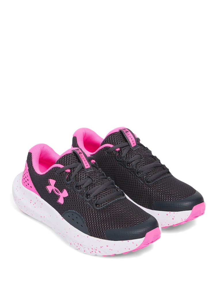 Under Armour Grey Surge 4 Trainers - Image 3 of 5