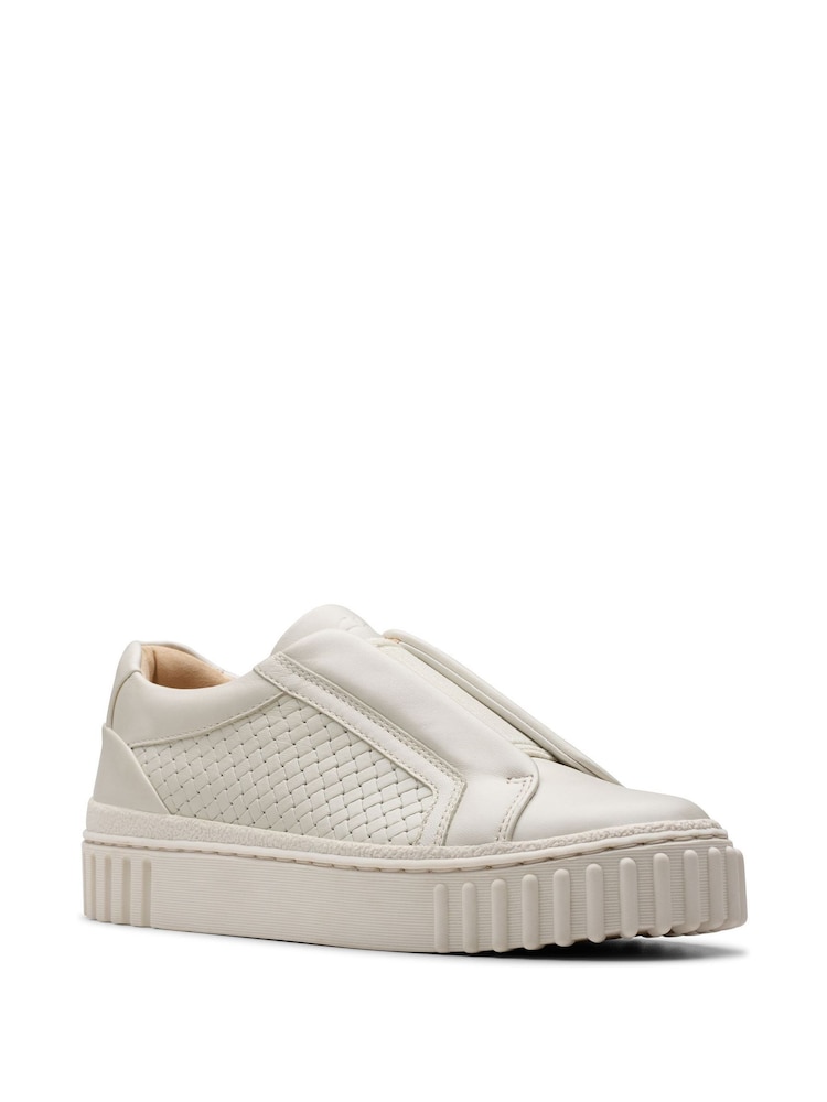 Off White - Zapatos de cuero Mayhill Bay de Clarks - Imagen 1 de 7