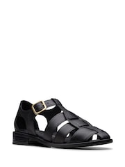 Clarks Black Leather Mayhill Walk Shoes - Image 3 of 7