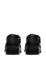 Clarks Black Leather Mayhill Walk Shoes - Image 5 of 7