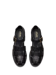 Clarks Black Leather Mayhill Walk Shoes - Image 6 of 7