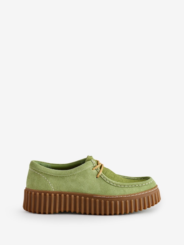 Зеленый - Clarks туфли из нубука с пчелами Torhill - Изображение 1 из 8