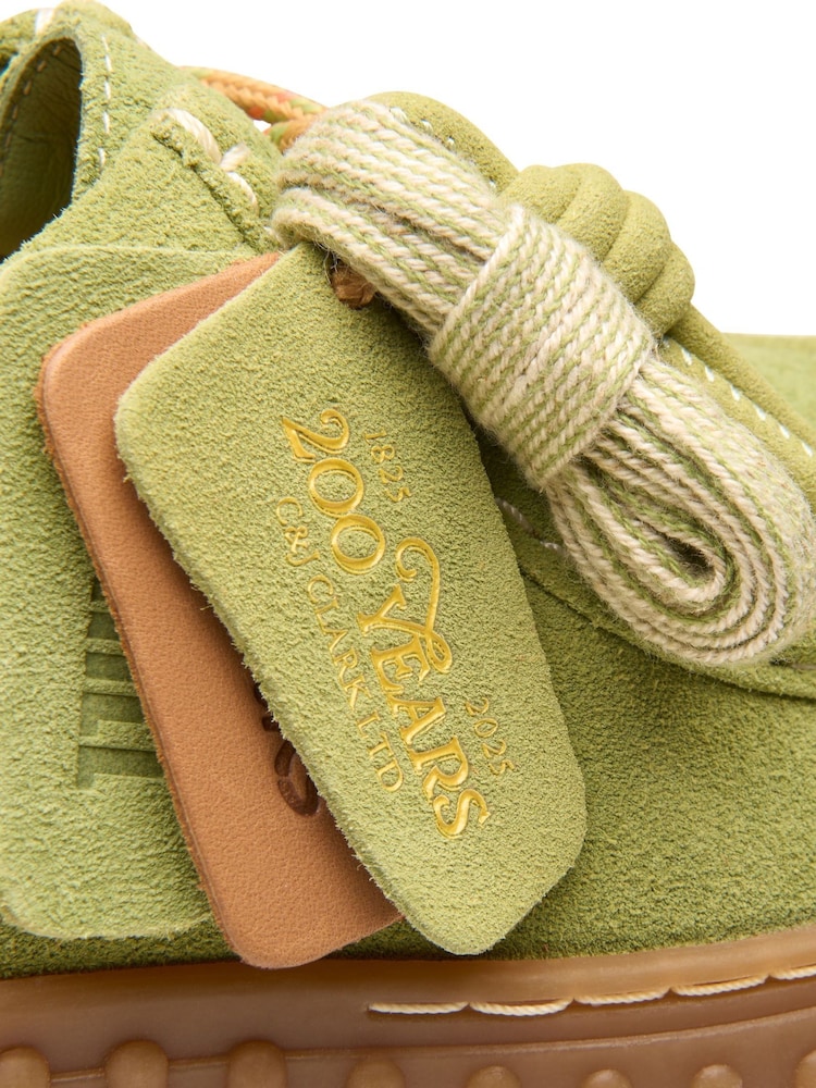 Зеленый - Clarks туфли из нубука с пчелами Torhill - Изображение 8 из 8