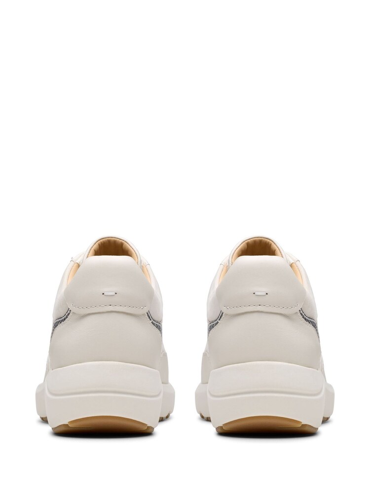 Clarks White Tivoli Walk Shoes - Image 6 of 7