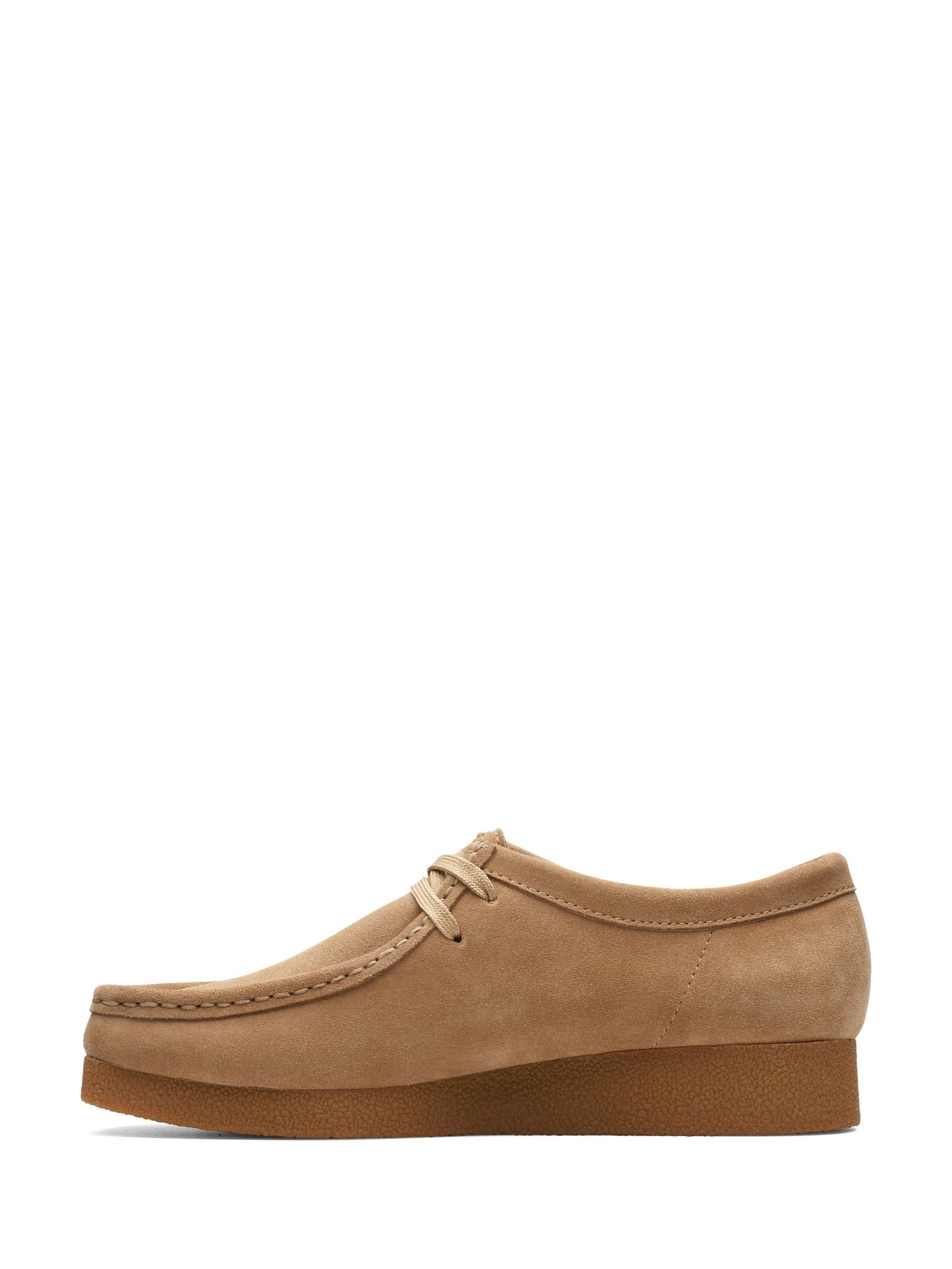Buy Clarks Dark Sand Suede Wallabee EVO Shoes from Next Romania