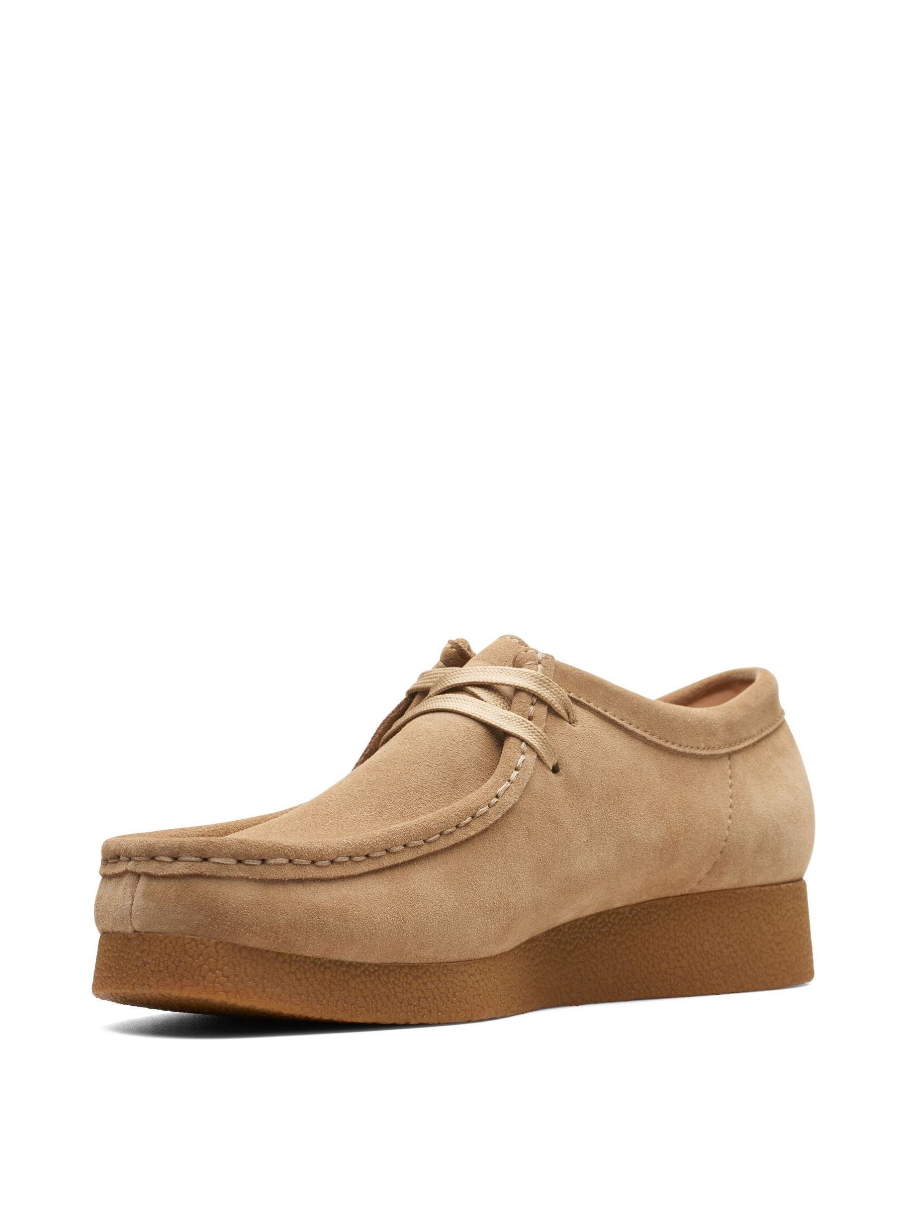 Buy Clarks Dark Sand Suede Wallabee EVO Shoes from Next Romania