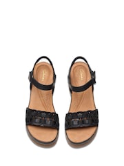 Clarks Black Wedge Multi Kassanda Bar Sandals - Image 5 of 7