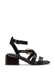 Clarks Black Leather Morwyn Strap Sandals - Image 1 of 7