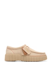 Clarks Cream Nubuck Torhill Bee Shoes - Image 1 of 8