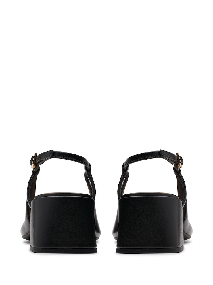 Clarks Black Nyta45 Sling Shoes - Image 6 of 7