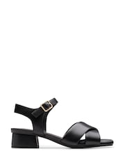 Clarks Black Serina35 Cross Sandals - Image 1 of 7