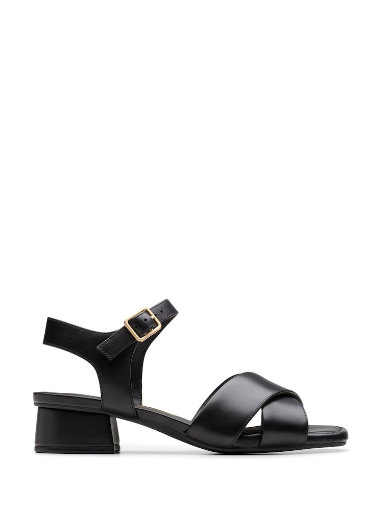 Clarks Black Serina35 Cross Sandals - Image 1 of 7