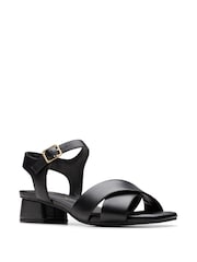 Clarks Black Serina35 Cross Sandals - Image 3 of 7