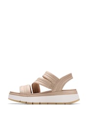 Clarks Natural Leather Tuscan Strap Sandals - Image 2 of 7
