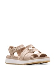 Clarks Natural Leather Tuscan Strap Sandals - Image 4 of 7
