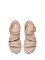 Clarks Natural Leather Tuscan Strap Sandals - Image 5 of 7