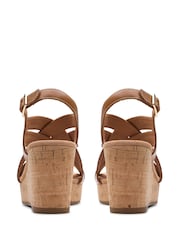 Clarks Natural Standard Fit (D) Leather Sabina Sling Sandals - Image 5 of 7