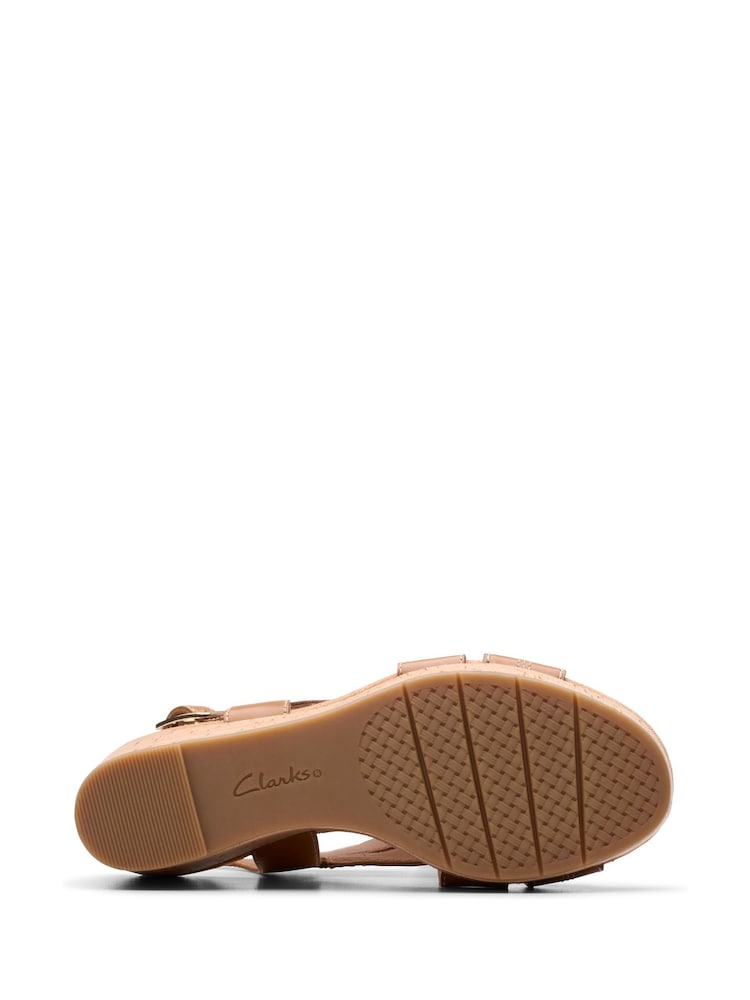 Clarks Natural Standard Fit (D) Leather Sabina Sling Sandals - Image 7 of 7