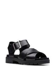 Clarks Leather Orinoco Cross Sandals - Image 3 of 7
