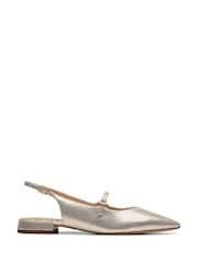 Золотой - Ботинки со слигбеком Clarks Leather Sensa 15 - Изображение 1 из 7