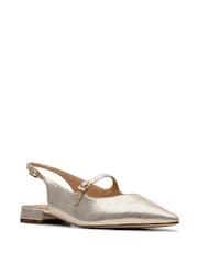 Золотой - Ботинки со слигбеком Clarks Leather Sensa 15 - Изображение 3 из 7