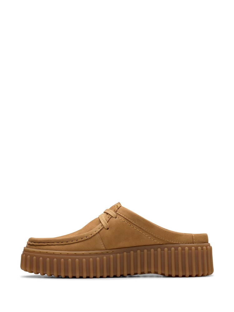 Clarks Brown Suede Torhill Mule Shoes - Image 2 of 7 Clarks Brown Suede Torhill Mule Shoes - Image 2 of 7