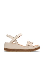 Кремовый - Clarks танкетка с разноцветными ремешками Kassanda - Изображение 1 из 7