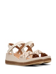 Кремовый - Clarks танкетка с разноцветными ремешками Kassanda - Изображение 4 из 7