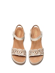 Кремовый - Clarks танкетка с разноцветными ремешками Kassanda - Изображение 5 из 7